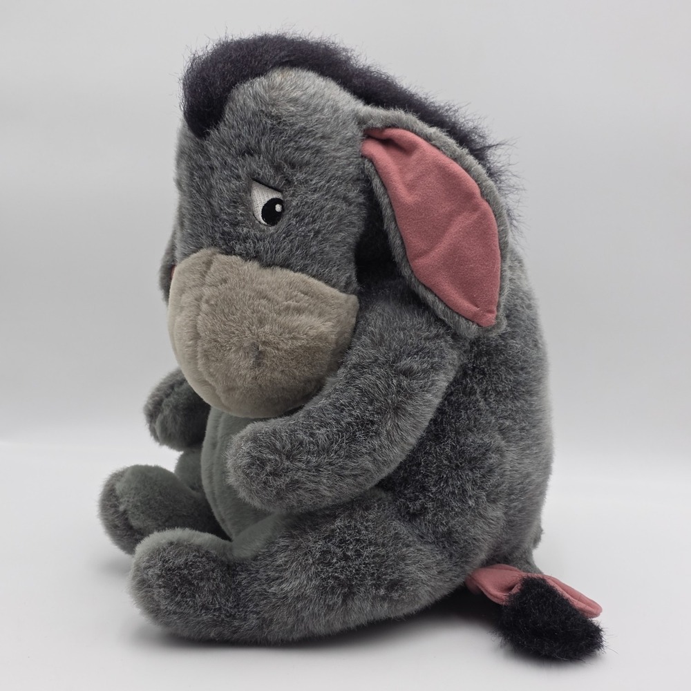 The Walt Disney Company Eeyore Large 14" Seated Stuffed Animal Vintage Plush EUC